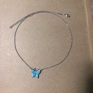 White Goldfield Butterfly Necklace 💙💙